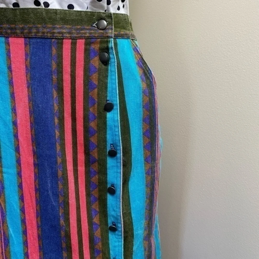 90s western denim skirt
